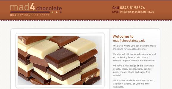 Mad4 Chocolate Website